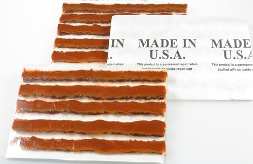 BluPalo Tire Plugs, Made in USA, 4 inch, 12 Strand, Orange, Box of 60