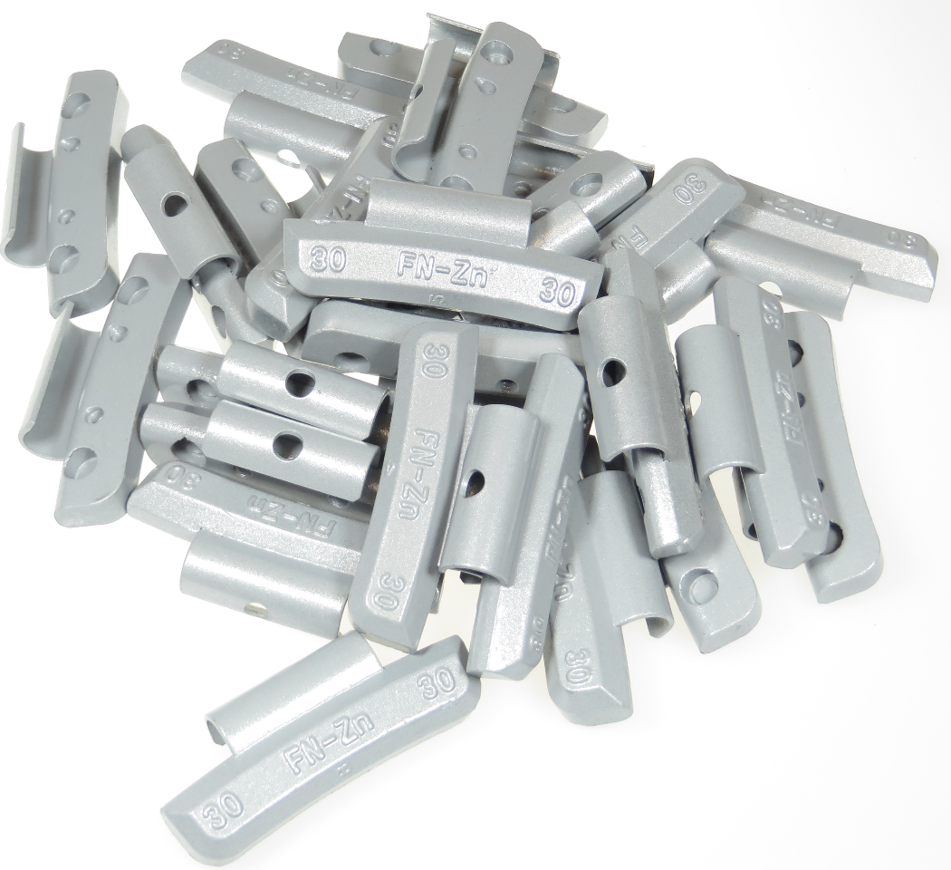 (200 PC) WHEEL WEIGHT ASSORTMENT, FN CLIP ON STYLE ALLOY, 10 gram-35 g JAPAN MAG