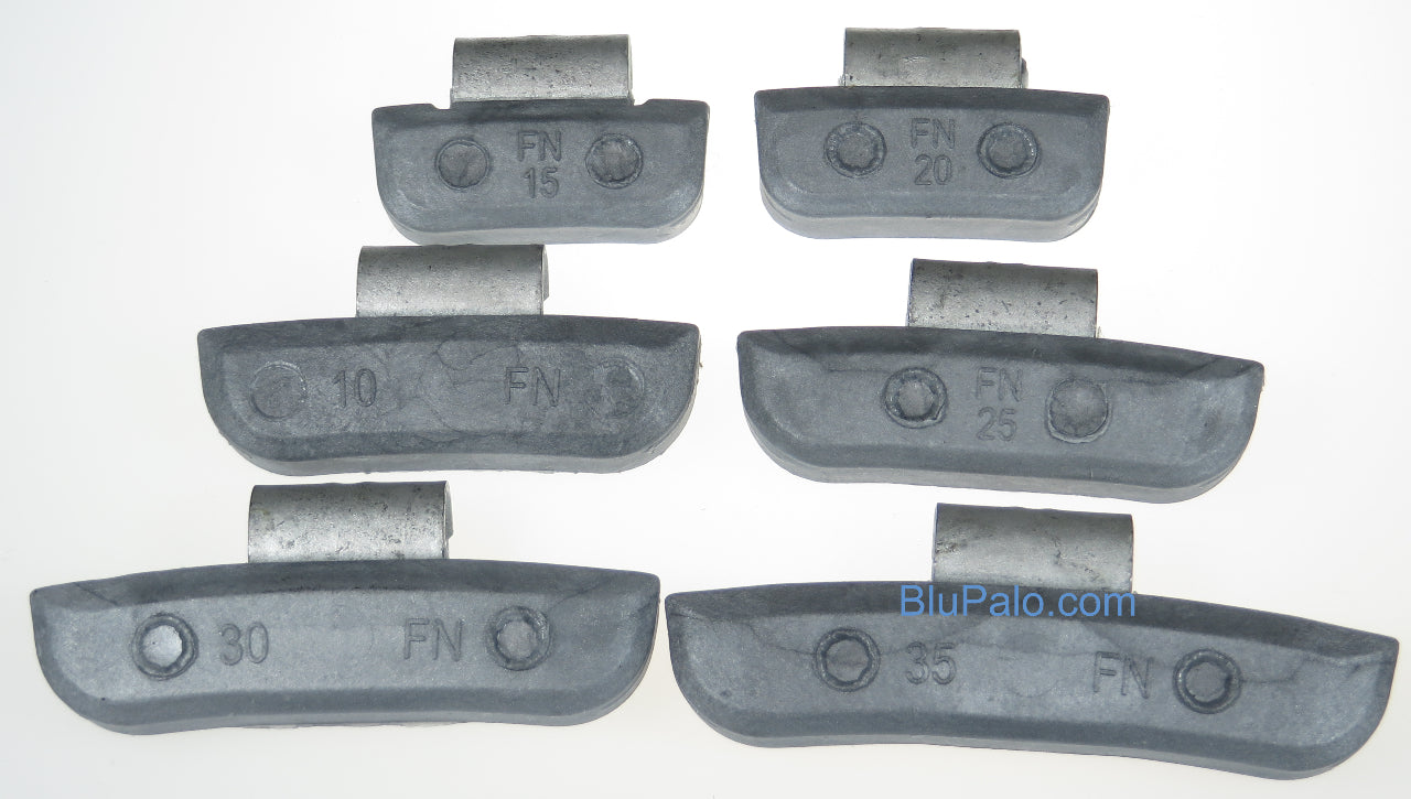 150pc ASST CLIP-ON WHEEL WEIGHT BALANCE FN STYLE GRAM INCREMENTS JAPANESE WHEELS