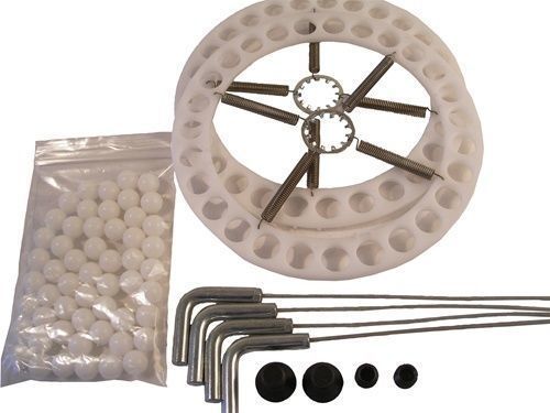 Vehicle Wheel Alignment Turnplate Rebuild Kit 9/16 Delrin Bearings Rings