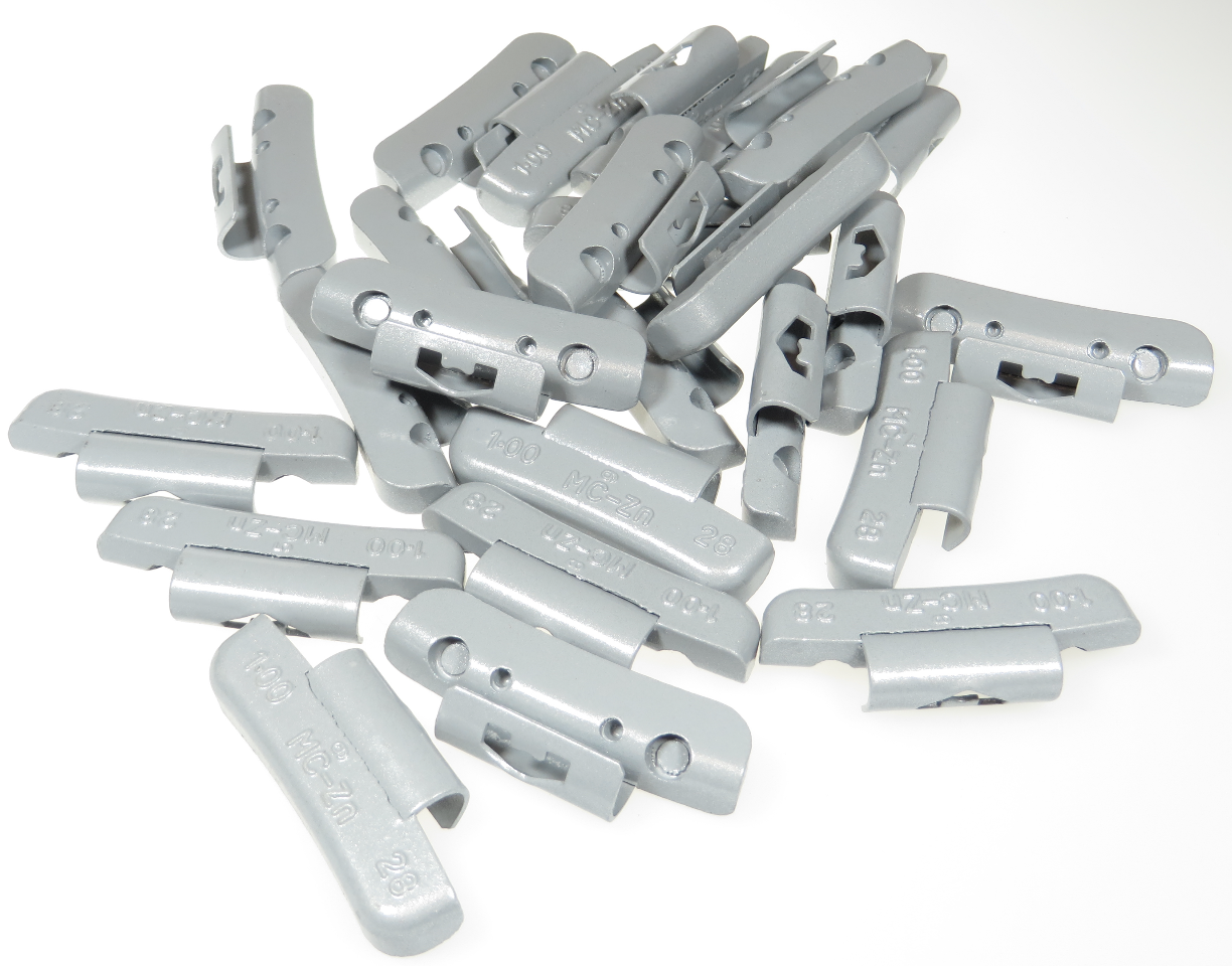 (275 PC) USA MAG ALLOY WHEEL WEIGHT ASSORTMENT, MC CLIP ON STYLE 0.25 oz-2.00 oz